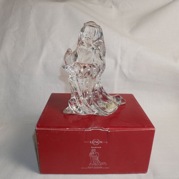 Lenox Wise Man Gaspar Crystal Nativity Figurine Germany - Picture 1 of 8